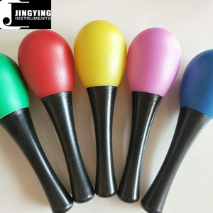 2024 Jingying Music Maracas Series, venta al por mayor Orff Children Rhythm Instrument Multicolor Plastic Egg Maracas - Product Image 5