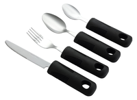 Couteau, cuillère et fourchette de table pour la réadaptation, 3 ensembles d'ustensiles écologiques sans BPA