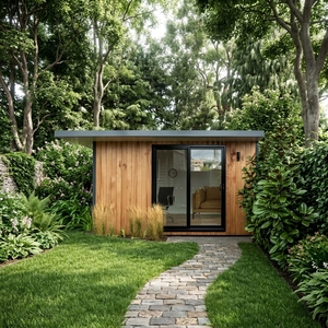 <span class=keywords><strong>Maison</strong></span> préfabriquée modulaire en acier léger, étanche et économe en énergie, <span class=keywords><strong>maison</strong></span> d'hôtes moderne avec cour/annexe/studio - Product Image 1