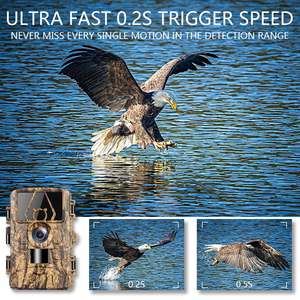 Trail Cam avec 8K Vidéo 60MP Images Vision Nocturne Activé par Mouvement Caméra Faune Étanche <span class=keywords><strong>pour</strong></span> la <span class=keywords><strong>Chasse</strong></span> <span class=keywords><strong>Surveillance</strong></span> à Domicile et Sec - Product Image 6