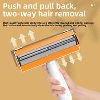 Brosse à rouleau en plastique ABS moderne pour l'épilation des poils de chat et de chien-Style push-pull pour canapés et vêtements
