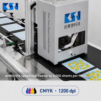 Mesin Cetak Inkjet Napkin CSJ-210ZW Printer Digital Warna Otomatis Penuh Cetak Sesuai Permintaan Tanpa Plat Cetak