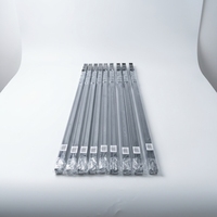 Rail de rideau télescopique en aluminium silencieux et lisse, sans coupures, robuste, réglable, pour montage au plafond ou au mur, 0,65-5,1 m