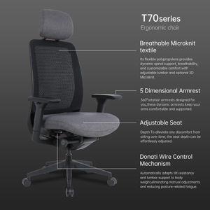 <span class=keywords><strong>เก้าอี้</strong></span>ทำงานตามหลักสรีรศาสตร์ - Product Image 5