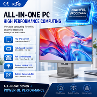 PC All in One 23.8 Inch IPS FHD Intel Core I5 12450H Core Ultra 5 125H RAM DDR4 SSD NVMe Komputer AIO HD RJ45 1000M PC OEM
