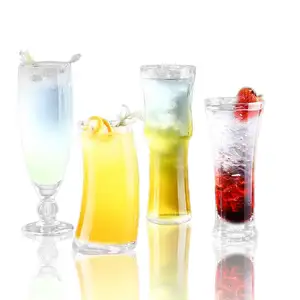 Ball Stem Personalized 16oz Hurricane Cup Plastic Hurricane Glass Plastic Cocktail Glasses
