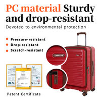 Ensemble de bagages rigides modernes en ABS et PC, étanches, 20, 24, 28 pouces, 3 pièces, valises à roulettes avec doublure en polyester, serrure TSA, roues pivotantes