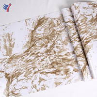 Jinyi M1103 Feuille de PVC Imitation Marbre Imprimé PVC Vinyle Adhésif pour Meubles Rouleaux de Papier Peint Autocollant Mural