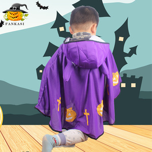 Disfraz de diablo para niños Pankasi, capa negra con cuernos y tridente, traje de fiesta de cosplay de Halloween para 8-13 años - Product Image 3