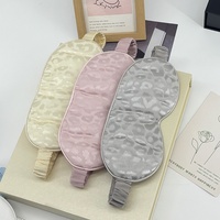 Masque de sommeil en soie de mûrier 100% double face OEM, imprimé, respirant, pour femmes et hommes, idéal pour les voyages