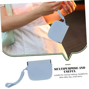 Self-closing Silicone Small Coin <b>Purse</b> Mini Handbag Portable Storage Bag for Women for Travel Makeup and Small Items Lightweight - Product Image 4