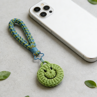 KIVA Pendentif en peluche fait main souriant, porte-clés, décoration de sac, accessoires mignons et colorés à faire soi-même