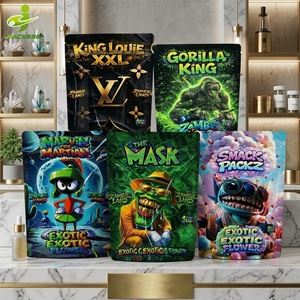 Bolsas Mylar Personalizadas Impresas para Empaque Comestible, a Prueba de Olores, Holográficas, Exóticas, de 3.5g, 7g, 14g, 28g, 1 Libra, Tipo Stand-up - Product Image 2