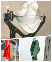 Éolienne à axe vertical de type Q 2KW 12V 24V 48V pour le camping et l'alimentation électrique des îles
