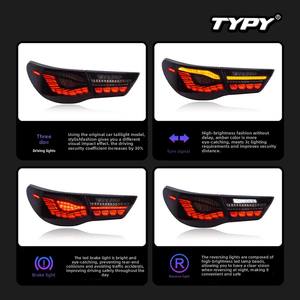 Nueva Luz Trasera Roja para Reiz 2010-2017, 12V, Ensamblaje de Luz Trasera LED con Diseño de Escamas de Dragón, Luz de Conducción Trasera con Señal de Giro Dinámica - Product Image 3