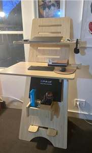 <span class=keywords><strong>Table</strong></span> d'ordinateur vertical, 1 pièce, meuble de haute qualité, avec espace de rangement - Product Image 3