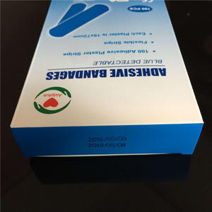 Pansements adhésifs bleus, 100 pièces, 72x19mm, bandes de plâtre flexibles imperméables pour usage en hôtel et par les chefs, détectables par les détecteurs de métaux - Product Image 3