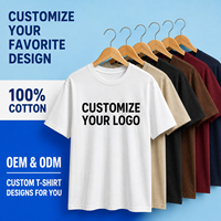 T-shirt en coton de qualité supérieure pour homme, coupe ample, respirant, unisexe, grande taille, décontracté, confortable, couleur unie, impression de logo personnalisé