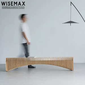 WISEMAX FURNITURE Modern Living Room Long Bench Mall Furniture Design creativo <span class=keywords><strong>panca</strong></span> lunga <span class=keywords><strong>per</strong></span> il tempo libero <span class=keywords><strong>in</strong></span> <span class=keywords><strong>legno</strong></span> di pino massello <span class=keywords><strong>per</strong></span> l'ingresso - Product Image 3