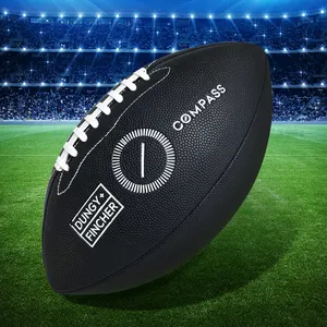 Custom logo Game Use PVC American Football Official Size 9 Glowing Rugby Balls