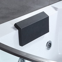 Baignoire de massage en acrylique pour 2 personnes, baignoire de luxe pour hôtel, baignoire autoportante avec hydromassage