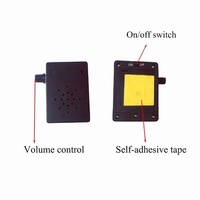 Boîte à musique d'ours en peluche de capteur de mouvement d'alarme de contrôle d'ombre d'OEM/ODM avec le réglage de volume pour l'affichage