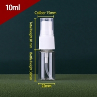 Flacon pulvérisateur en plastique vide de 10 ml à 200 ml avec pompe à brume fine pour cosmétiques, soins personnels et emballages de produits chimiques quotidiens