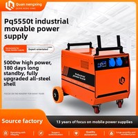 Station d'alimentation portable industrielle 5000W, batterie LiFePO4 5000Wh, générateur solaire pour travaux de construction, ingénierie et secours d'urgence