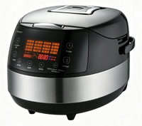 Autocuiseur numérique multifonction GB-MC70 5L 860W avec boîtier en acier inoxydable, cuve intérieure en acier inoxydable, chauffage par plaque, cuiseur vapeur et cuillère