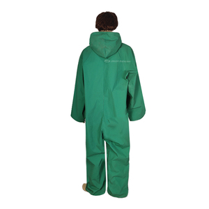 Adult Hiking Raincoat Jumpsuit <strong>Overalls</strong> for Men Women <strong>Waterproof</strong> Durable Acid/Chemical Resistant PVC/Polyester Full Raincoat - Product Image 5