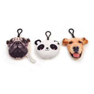 Porte-clés mignon Anime anneaux chien <span class=keywords><strong>Panda</strong></span> porte-clés jouet en peluche - Product Image 1