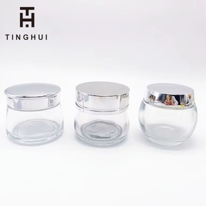 Venta al por Mayor de Frascos de Vidrio de Lujo para Cosméticos de 100g con Tapa Electrochapada, Frasco de Cosméticos de 50g con Revestimiento Interno - Product Image 2
