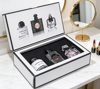 Coffret de parfums originaux de marque supérieure pour femmes, Black Opium Eau de Parfum, parfum floral boisé, coffret cadeau trois pièces, vaporisateur