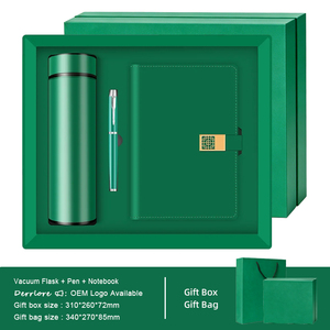 Coffret cadeau fille cahier + stylo métal + fiole sous vide 3 en 1 coffret cadeau combo rose pour fille - Product Image 3