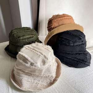 Vente en gros Chapeau de pêcheur double face unisexe Chapeaux d'été en toile pour femme - Product Image 3