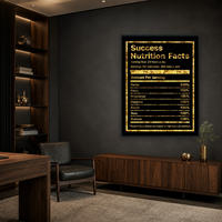 Tableau mural de motivation avec citations : « L'iceberg du succès » – Décoration moderne et inspirante pour bureau, bureau d'étude, salle de classe, salle de sport