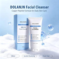 Nettoyant Visage Hydratant Anti-Rides au Peptide de Cuivre GHK-CU, Aloe Vera Naturel et Niacinamide – Marque Privée OEM