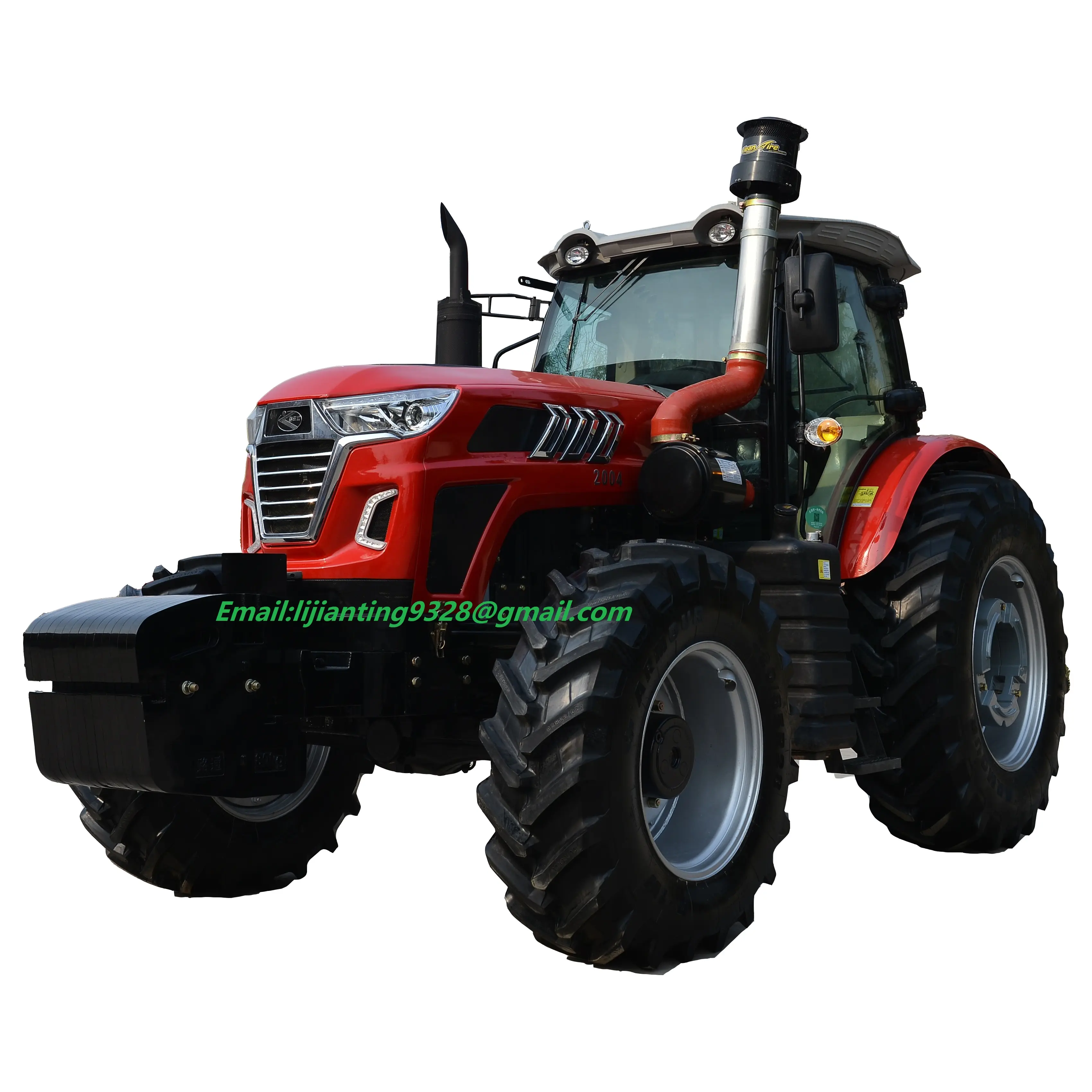 Tarım çiftlik traktörü 4wd 200hp 220hp 240hp çiftlik ekipmanları tekerlekli traktör fabrika fiyatı