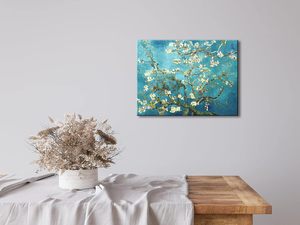 Wieco arte fiori di mandorla moderna incorniciata floreale Giclee stampe su tela Van Gogh famosi dipinti ad olio riproduzione pronto appendere floreale - Product Image 5