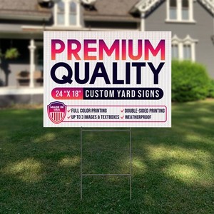 Letreros de Jardín de Coroplast Personalizados con Logotipo Impreso a Todo Color de 24x18 Pulgadas, Letreros de Jardín de Plástico Corrugado de Doble Cara - Product Image 4