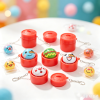 Porte-clés de Noël Père Noël et Bonhomme de Neige avec éclairage tactile – Jouet anti-stress pour enfants et adolescents – Cadeau de fêtes