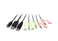 Commutateur KVM hybride ATEN CS52DP 2 ports USB-C 4K UHD avec partage audio et périphériques USB