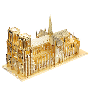Piececool NOTRE DAME DE <span class=keywords><strong>PARIS</strong></span> 3D Puzzle en métal Blocs de construction Jouet éducatif Modèles architecturaux Kits DIY Cadeau - Product Image 3