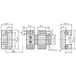Pilastro di supporto <span class=keywords><strong>a</strong></span> spalla ZZ46-S DIN S50C 20x30 25x40 30x50 per base stampo, piastra B, testa <span class=keywords><strong>a</strong></span> tazza, tipo liscio - Product Image 3