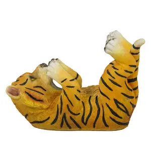 Groothandel Resin Tiger Display Stand Standbeeld Eetkamer Decor Polyresin Dier Wijnfles Houder