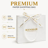 Sac de shopping en papier cosmétique écologique et recyclable personnalisé avec laminage et impression de logo pour les marques de beauté