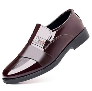 Chaussures habillées montantes en cuir véritable personnalisées avec coussin d'air, à enfiler, pour homme, idéales pour mariage, bureau et carrière - Product Image 4