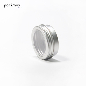 30ml 52*20mm Clear Window Aluminum Tin for Cosmetic Cream Tea - Metal Packaging Jar for Skin Care Balm Wholesale - Product Image 1