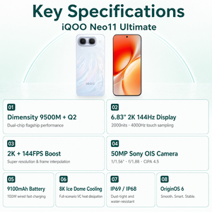 สมาร์ทโฟน <span class=keywords><strong>iQOO</strong></span> Neo11 Ultimate Edition 5G หน้าจอ 144Hz กล้องหลังคู่ 50MP + 8MP ชาร์จเร็ว 100W โทรศัพท์ <span class=keywords><strong>vivo</strong></span> <span class=keywords><strong>iqoo</strong></span> ระบบ Android - Product Image 3