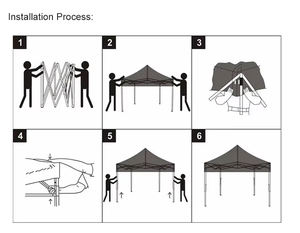 <span class=keywords><strong>Carpa</strong></span> Instantánea con Estructura de Acero, Paredes Laterales de Tela Oxford, Gazebo 3x3, 3x6, <span class=keywords><strong>2x2</strong></span>, Toldos 3x4.5, Carpas - Product Image 4
